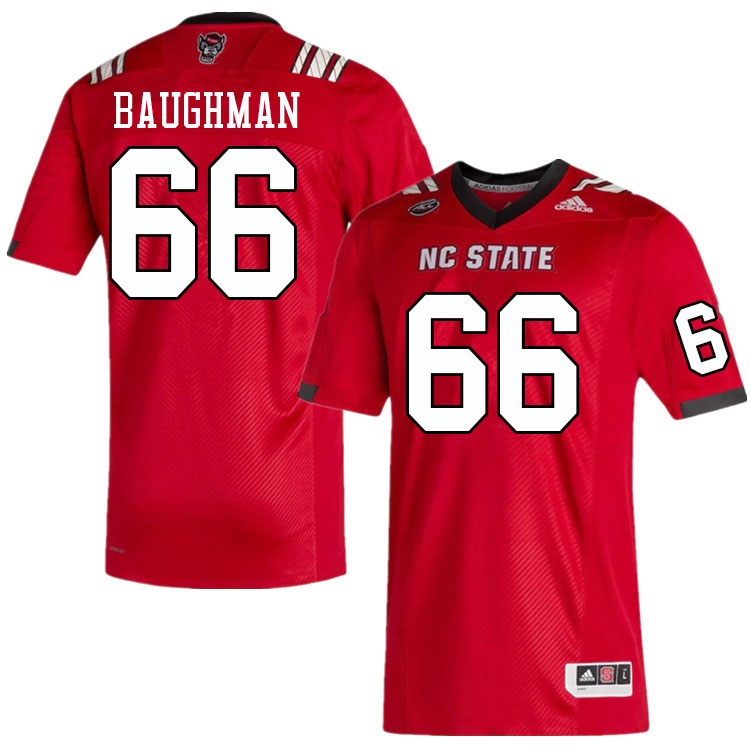 Men #66 Collin Baughman NC State Wolfpack College Football Jerseys Sale-Red